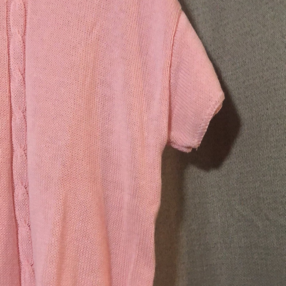 Pink short sleeved sweater Size L - Picture 3 of 8
